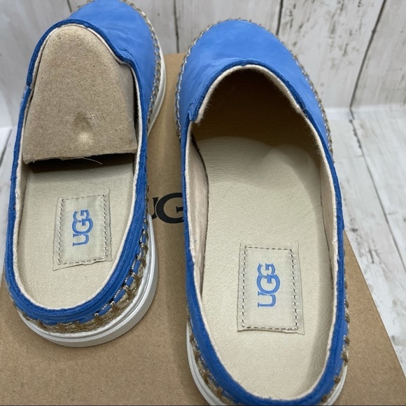 UGG Caleel Blue Nubuck Espadrille Sneaker Size 7 - Picture 7 of 13